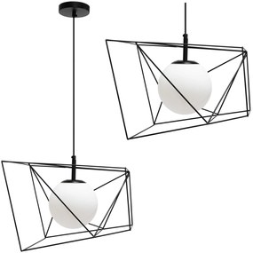 Hanglamp APP1022-1CP zwart wit