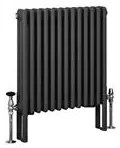 Eastbrook Imperia 3 koloms radiator 60x60cm 1081W antraciet