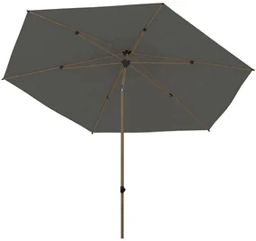 4 Seasons Azzurro parasol Ø300 cm antraciet solefin - houtlook frame