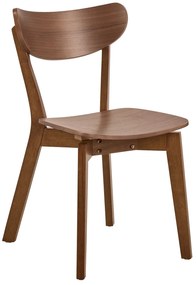 ROXY natuurlijke walnoot - HOUTEN STOEL VOOR WOONKAMER, EETKAMER, KEUKEN, RETRO
