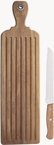 Snijplank Starbamboo van bamboehout met broodmes