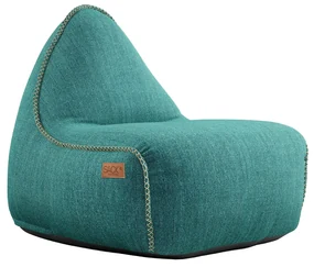 Cobana Lounge Chair & Pouf Outdoor - Petrol