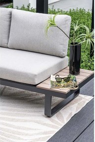Garden Impressions Diego loungeset 4-delig - donker grijs - valley sand