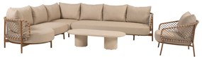 Hampton Martinique modulaire hoek loungeset 5 delige Mortex amber 4 Seasons Outdoor