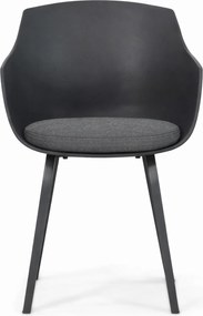 Salina Dining Tuinstoel Kussen Dark Grey Grijs