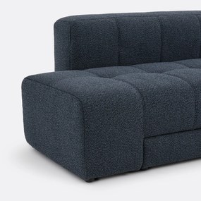 Rechte sofa, 5 zits, 4 in 1, in fijne badstof, FANO