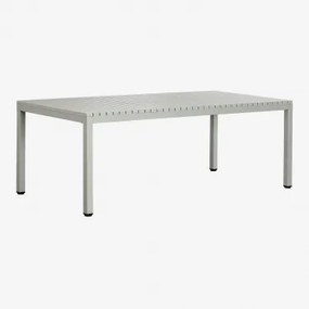 Rectangular Tuintafel 210x100 Cm Van Aluminium Marti Groene Lauerl - Sklum