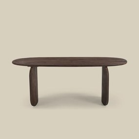 Ovale Eettafel Met Gebogen Poot 200 Cm - 200 X 100cm.