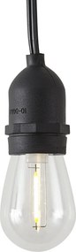 Lichtsnoer bamboe met stekker 8m incl. LED 10-lichts IP44 - Ibiz