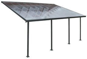 Feria Palram polycarbonaat terrasoverkapping - Canopia 3 x 6,1 m grijs