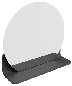 Mondiaz Spot spiegel rond Ø40cm met planchet dark grey