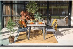 Garden Impressions Ross tuinset 5-delig mosgroen - Penedo tuintafel 160x90 cm