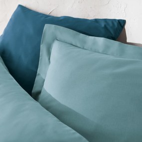 Dekbedovertrek met rits in effen katoen, Scénario