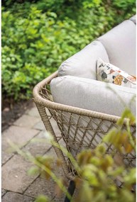 Garden Impressions Kalibo hoek lounge dining set 4-delig - donker grijs