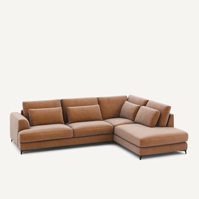 Omvormbare hoekbank rechts, fluweel, Marsile