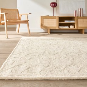 Wollen vloerkleed met bloemmotief, Tyma