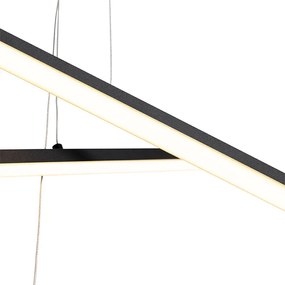 Hanglamp zwart incl. LED 3-staps dimbaar 3-lichts - Jolanta Modern Binnenverlichting Lamp
