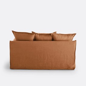 Bankhoes in gekreukt linnen Odna