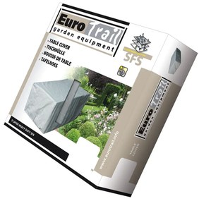 Eurotrail Beschermhoes voor tuintafel 255x110x75 cm grijs