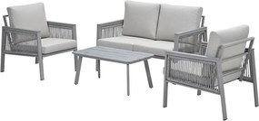 Garden Impressions Kreta loungeset 4-delig - taupe