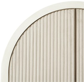 Richmond Interiors Tivoli Boogkast Beige Goud - 90x45x212cm.