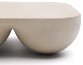 Kave Home Colba Japandi Salontafel Polystone Cement - 100 X 100cm.
