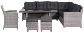 Garden Impressions Jaru lounge dining set 6-delig rechts - luxe kussens