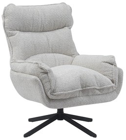 Starfurn Vera Fauteuil Creme Chenille Stof Draaibaar