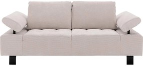 Goossens Bank Alvin wit, stof, 2,5-zits, modern design