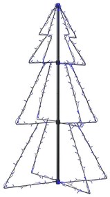 vidaXL Kegelkerstboom 160 LED's binnen en buiten 78x120 cm