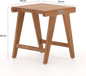 Bistro- en balkonset Bellagio | 2 personen | Tuinset teakhout | 3-delig | Kees Smit Tuinmeubelen