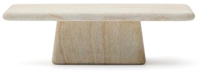 Kave Home Drasi Design Salontafel Beige Cement Travertin - 140 X 70cm.