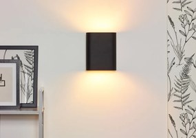 Lucide Ovalis wandlamp 2x E14 zwart/goud