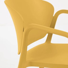 Kave Home Ania Tuinstoel Stapelbaar Geel
