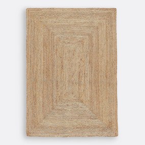 XL rechthoekig vloerkleed in jute, Aftas