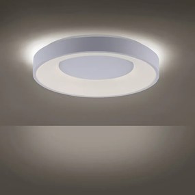 Moderne plafondlamp wit incl. LED 3-staps dimbaar - Steffie Modern rond Binnenverlichting Lamp