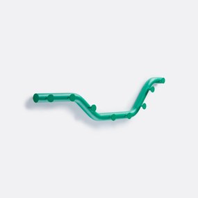 Metalen wandkapstok in gekleurd staal, 8 haken, Tubi