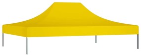 vidaXL Partytentdak 270 g/m² 4,5x3 m geel