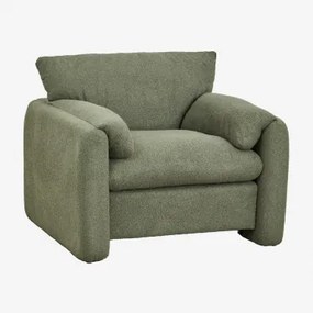 Pack Van 2 Gestoffeerde Serra Fauteuils Chenille Groen – Salie - Sklum