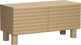 Mat Tv-meubel Met Strepen Zand 120 Cm - 120x40x55cm.