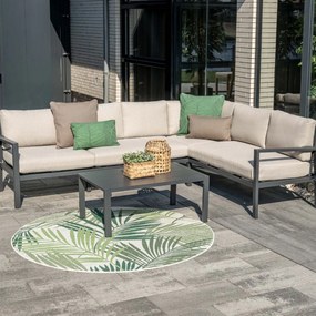 Garden Impressions Denver loungeset 4-delig rechts – donker grijs