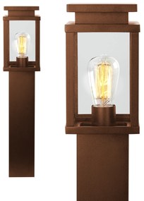Jersey Tuinlamp Corten 60cm met LED Tuinverlichting Bruin E27