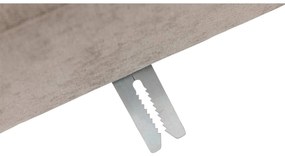 Goossens Zitmeubel Key West bruin, stof, 2-zits, modern design met ligelement rechts