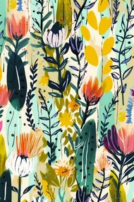 Ilustratie Rain Of Flowers, Treechild