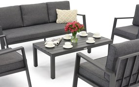 Zakintos Coffee 7 antraciet aluminium set Garden Point