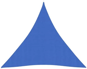 vidaXL Zonnezeil 160 g/m² 4x4x4 m HDPE blauw