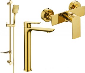 Mexen Alfa DF62 douche set, goud - 745714DF62-50