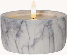 LED-blokkaars Flamme Marble met timerfunctie