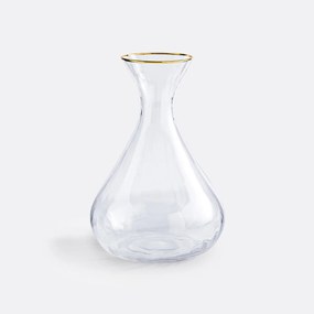 Decanteerkaraf in geribbeld glas, Lurik