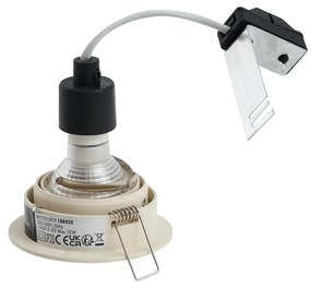 Moderne inbouwspot beige GU10 50mm rond kantelbaar - Installa